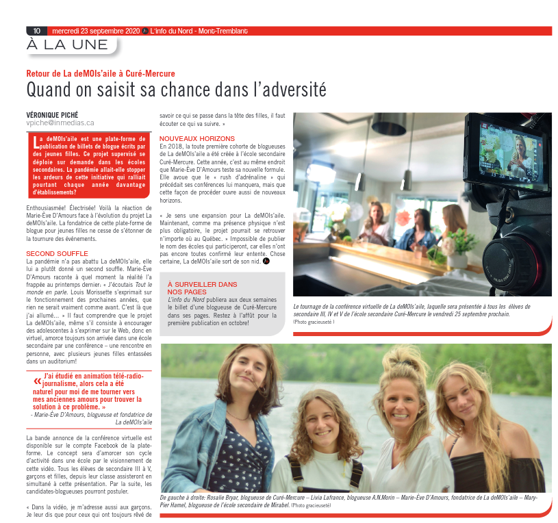 Quand on saisit sa chance dans l’adversité