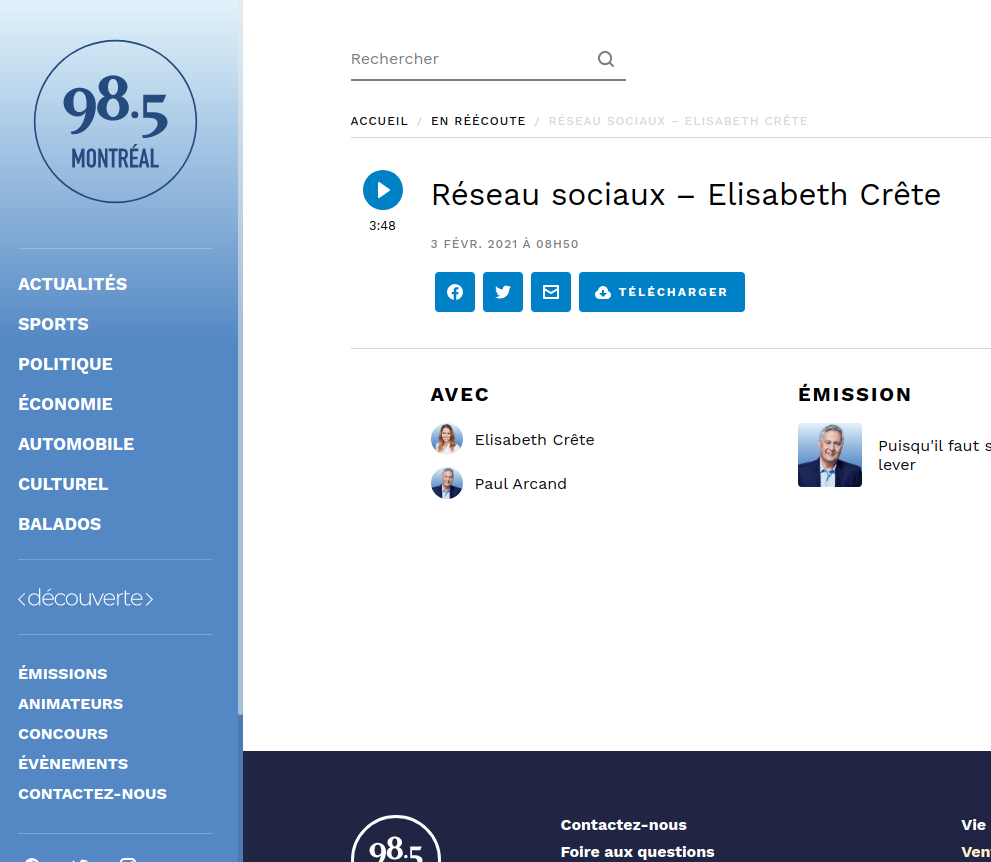 Quand notre chère blogueuse Laurie Bissonnette parle de sa lettre au Premier ministre ..